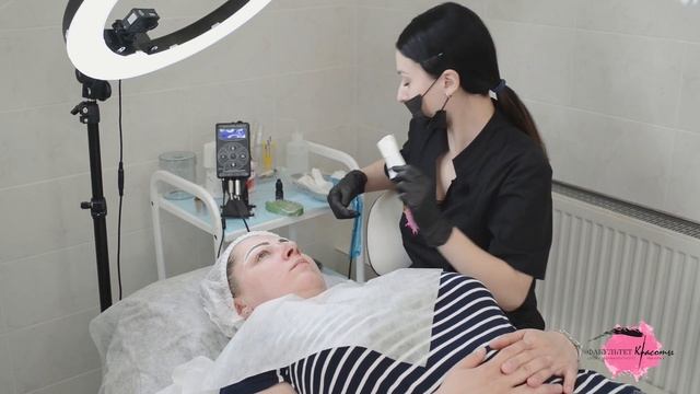 Пудровое напыление. Процедура перманентного макияжа бровей от ТОП-мастера Дианы Беляевой. смотреть онлайн