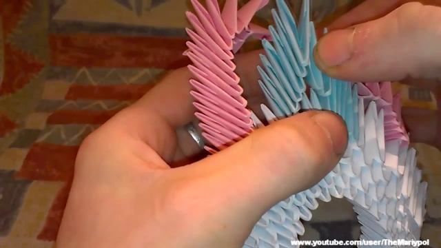 Модульное оригами - Сказочный лебедь (В гостях у Димы Выпуск 14) смотреть онлайн