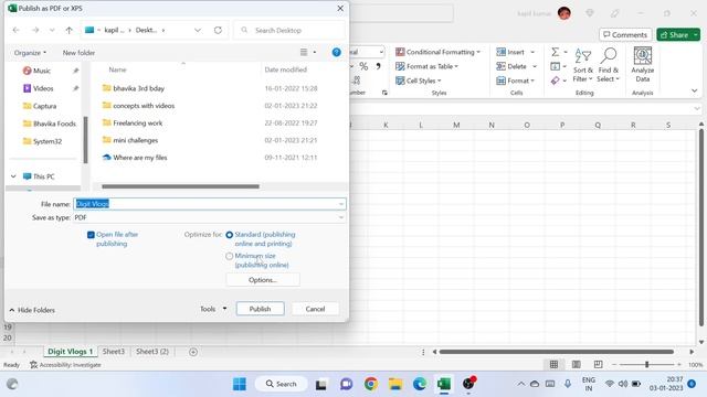 How to Convert MS Excel File into PDF Format | MS Excel | смотреть онлайн