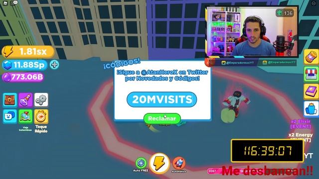 CODIGOS DE ANIME PUNCHING SIMULATOR ROBLOX *CODES* смотреть онлайн