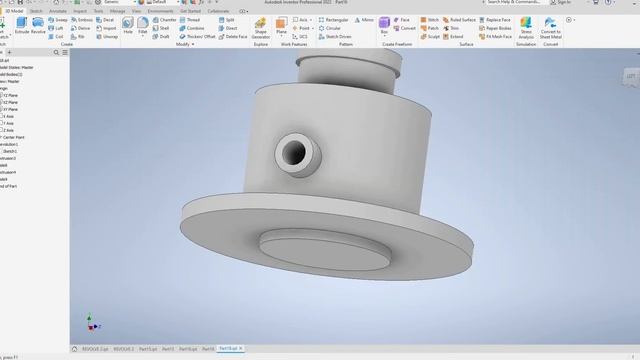 AUTODESK INVENTOR 2022 : REVOLVE 2 смотреть онлайн