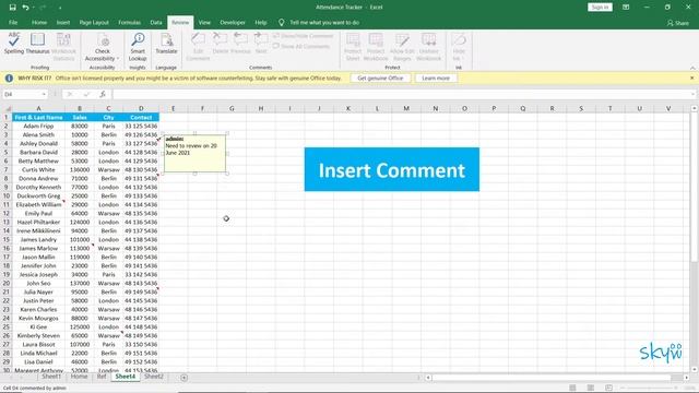 Add Comment in Multiple Cells | MS-Excel | In Tamil смотреть онлайн
