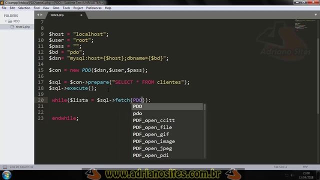 Aprenda PHP com PDO aula7 - Crie sites com banco de dados смотреть онлайн