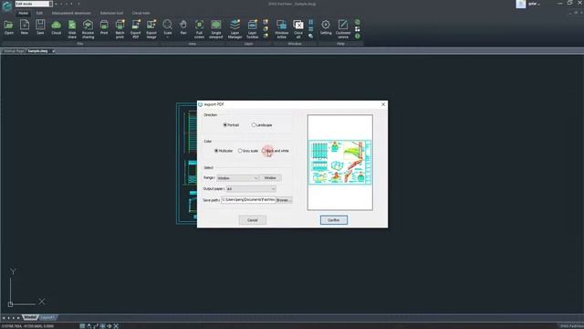 How To Convert DWG To PDF In DWG FastView For Windows?