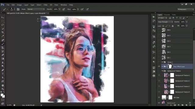 Real Paint Photoshop Action смотреть онлайн