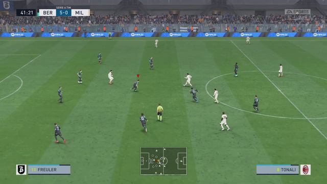 First Half Destruction! Bergamo Calcio vs AC Milan, FIFA 22 смотреть онлайн