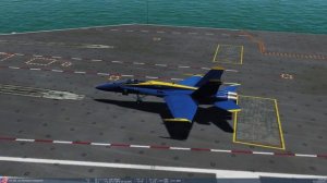 Взлет с авианосца на F/A-18c в DCS World 2.5