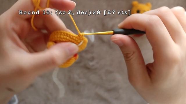 Amigurumi WINNIE THE POOH Crochet  - Keychain