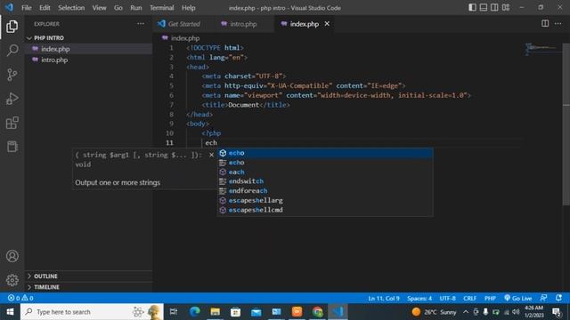 PHP Tutorial Programming Language Introduction of #php 2k23 смотреть онлайн