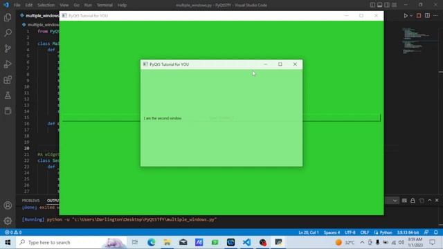 PyQt5 Tutorial #15 - Creating Multiple Windows смотреть онлайн