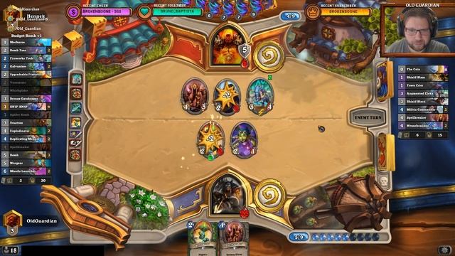 Budget Bomb Hunter deck guide and gameplay (Hearthstone Rise of Shadows) смотреть онлайн