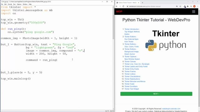 Python Tkinter - 3 - Button - Boje, Velicine, Font смотреть онлайн