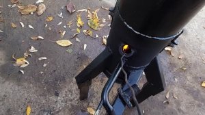 Мини печь котел на отработке.