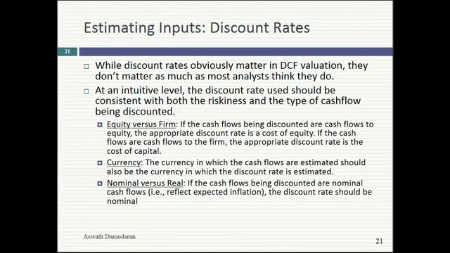 Session 3: The Building Blocks for Intrinsic Value & Risk Free Rates смотреть онлайн