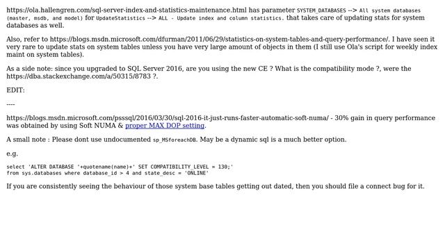 Databases: How to update statistics for a database's system tables? (3 Solutions!!) смотреть онлайн