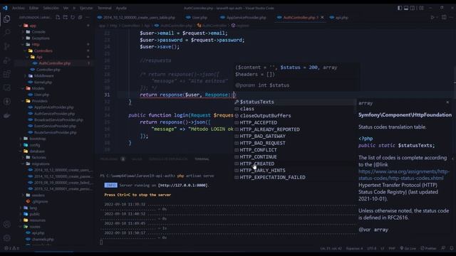 Laravel 9 - API Authentication смотреть онлайн