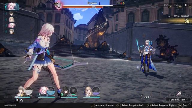 Honkai Star Rail - Bronya Boss Fight Gameplay смотреть онлайн
