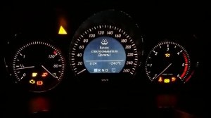 Заводим Mercedes GLK, 3.0 литра дизель (OM642) в мороз -24 после недельного простоя на морозе