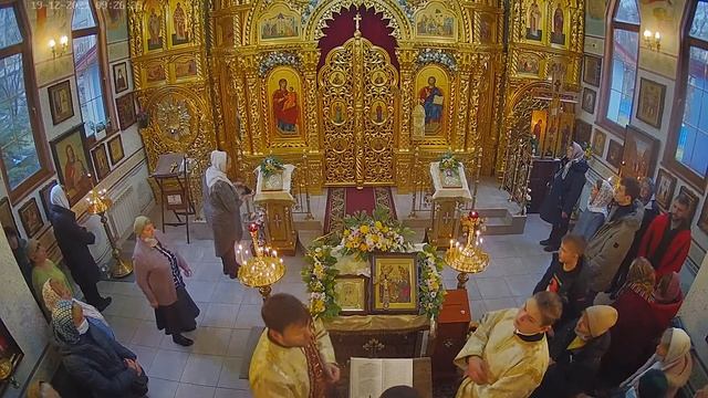 Литургии в Неделю 26-ю по Пятидесятнице. Память святителя Николая (видеокамера №1) смотреть онлайн