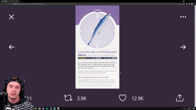 This FREE 4-Star Weapon Breaks Records! Genshin Impact смотреть онлайн