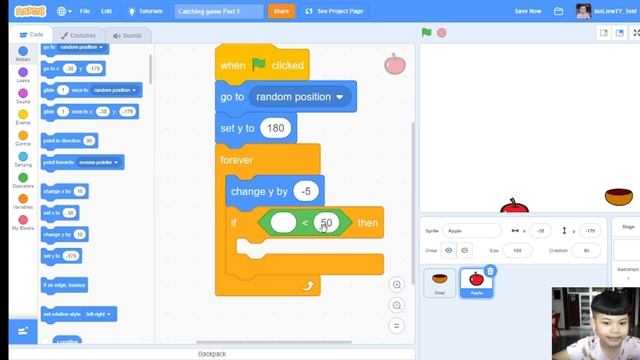 Tutorial Scratch 3.0 : How to Make a Catching Game? | Easy for Beginner смотреть онлайн