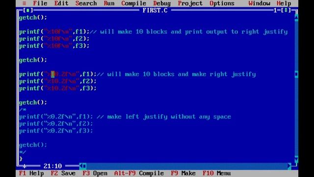 Float formating by using printf() | printf("%0.3f",x); смотреть онлайн