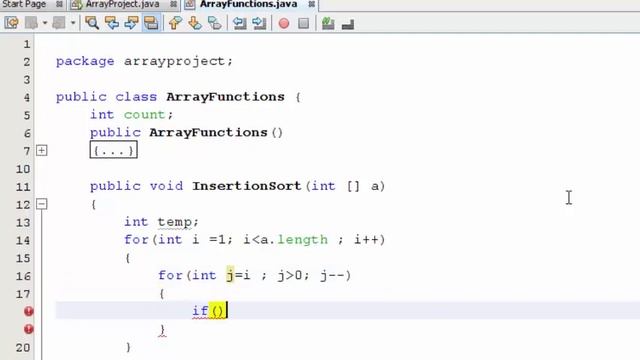 Data Structure with Java -Insertion Sort Algorithm смотреть онлайн