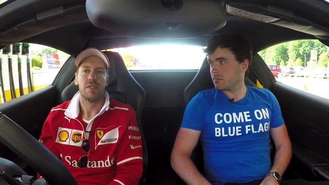 Chatting With Sebastian Vettel In A Ferrari смотреть онлайн
