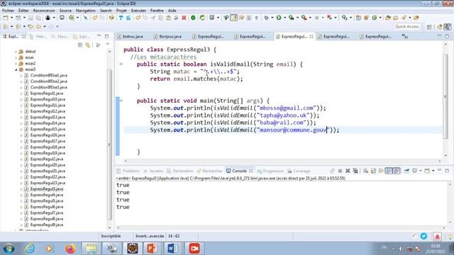 CI2SE Bases Java 065 Expressions Regulieres REGEX Metacaracteres Meta Characters смотреть онлайн