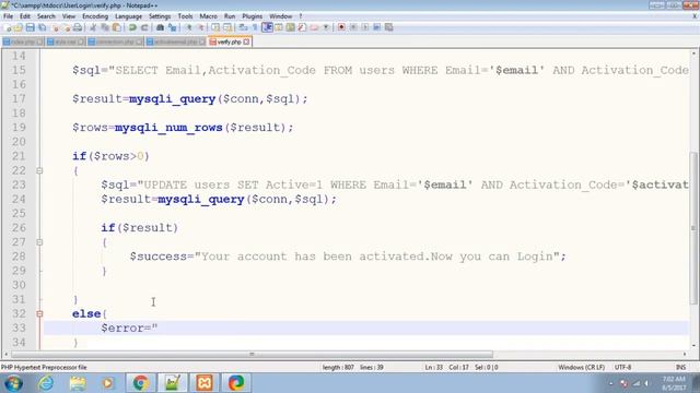 How to make a register/login system in php Part -6 Verifying the Confirmation Mail URL смотреть онлайн