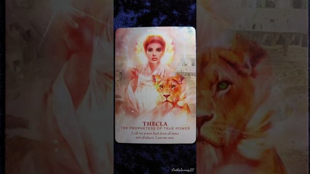 Thecla ♀️ The Prophetess of True Power ♀️ Divine Feminine Oracle card meaning смотреть онлайн