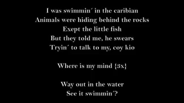 The Pixies - Where is my mind {lyrics} смотреть онлайн