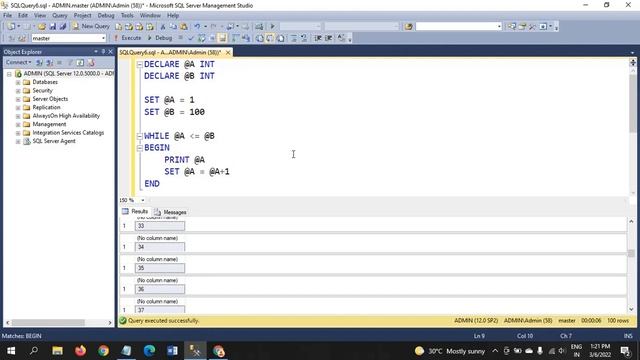 SQL SERVER||How to get 1 to 100 serial numbers in SQL SERVER? смотреть онлайн