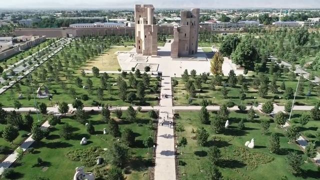 Дворец Ак-Сарай, Шахрисабз. Профессиональную съемку с дрона проводит Global Digital Heritage смотреть онлайн