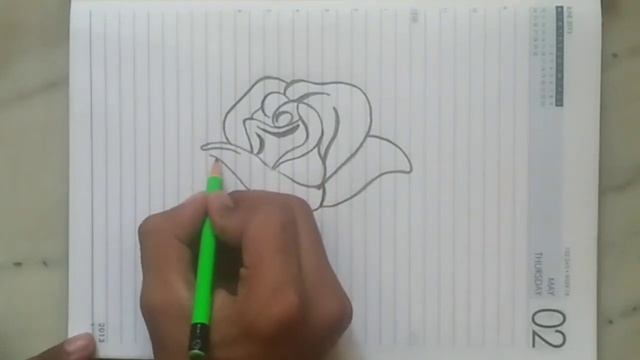 Rose Flower Drawing | How To Draw Rose Flower | Drawing Of Rose Flower | Rose Drawing | Jayed Arts смотреть онлайн