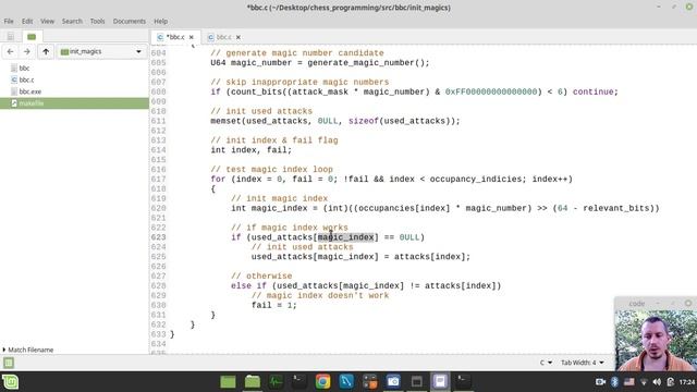 Bitboard CHESS ENGINE in C: generating MAGIC NUMBERS via brute force trial and error method смотреть онлайн