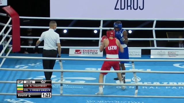 Kielce 2021 Session13A (M60kg) TAGAYBAEV Aydos (UZB) vs OROBIO SINIESTRA Jhon Elin (COL) смотреть онлайн