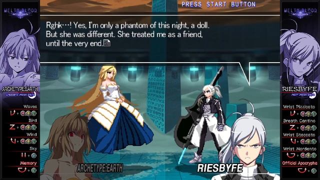 Melty Blood Actress Again Current Code Arcade Mode (Archetype: Earth) смотреть онлайн