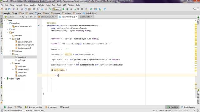 Android Read Text File смотреть онлайн