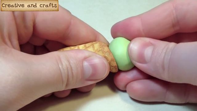 ✔ МОРОЖЕНОЕ из полимерной глины! Мятный вафельный рожок смотреть онлайн