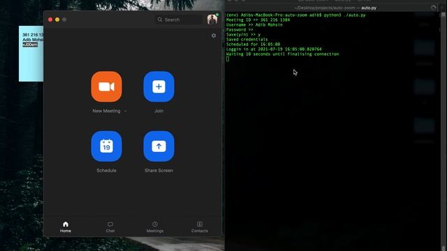 Auto zoom meeting script in python смотреть онлайн