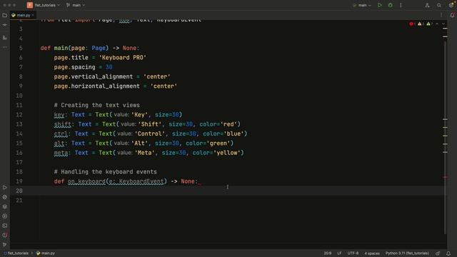 Creating A Python App With Keyboard Shortcuts (Flet Tutorial) смотреть онлайн