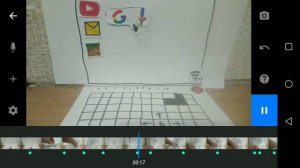 Рабочий компьютер из бумаги