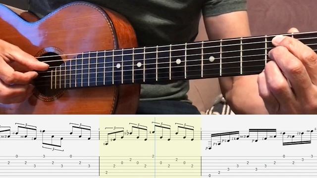 Семиструнная гитара - Пассаж в Ре миноре смотреть онлайн