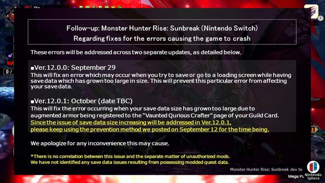 New 2 Patch DLC Reveal September + October Monster Hunter Rise: Sunbreak News смотреть онлайн