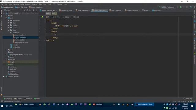 Play Framework Tutorial # 20 | Refactoring Views Of BookStore Application смотреть онлайн