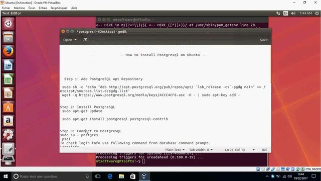 How to install Postgresql on Ubuntu 16.04 ,17.04 смотреть онлайн