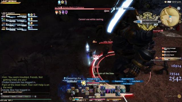 Final Fantasy 14 Paladin tanking with healer dead смотреть онлайн