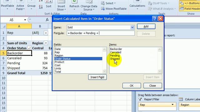 How to Create a Calculated Item in Excel Pivot Table смотреть онлайн