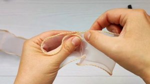 МК: БАНТ-СОЛИСТ ИЗ ОРГАНЗЫ С ЛЕСКОЙ/ DIY: Laço de organza grande